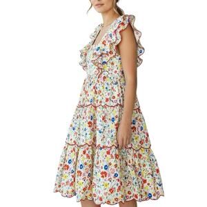 Crosby by Molly Burch Frida Blossom Midi Dress - M